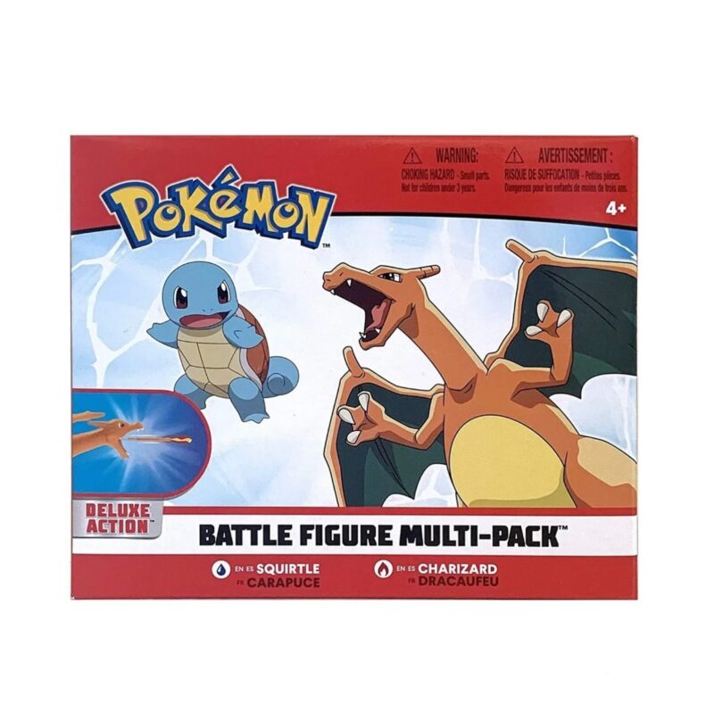 Figura Pokémon Multi-Pack Charizard + Squirtle