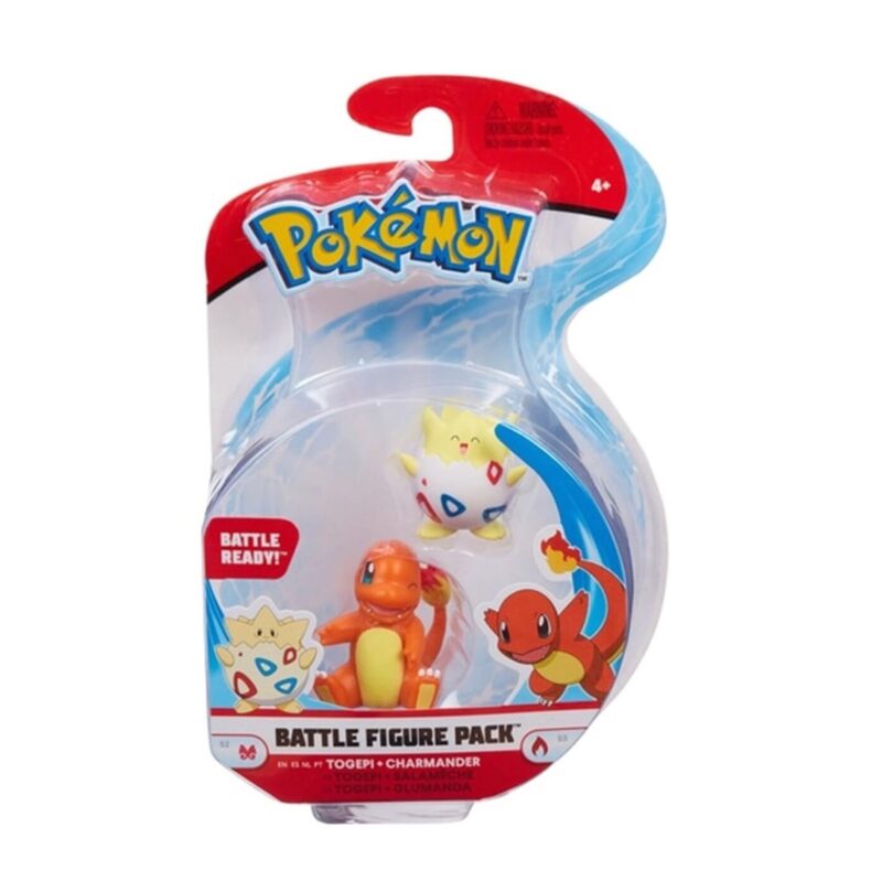 Figura Pokémon Togepi + Charmander