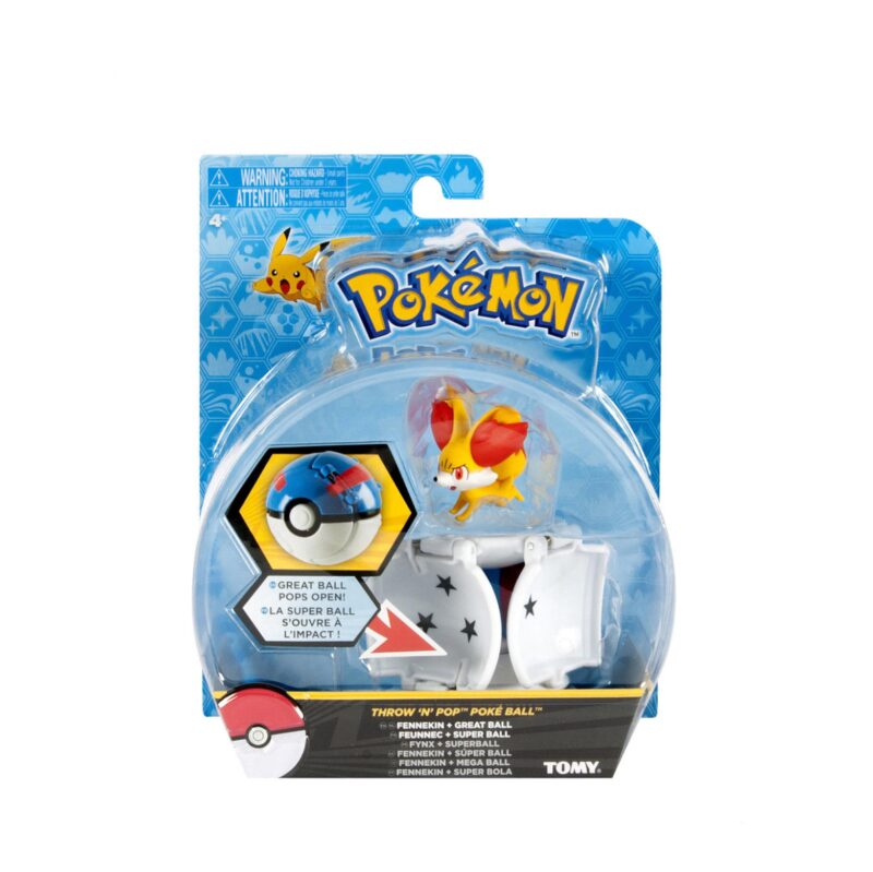 Figura Pokémon Fennekin + Super Ball