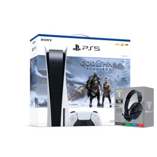 PlayStation 5 Edición con Lectora - God of War Ragnarök + Audifonos Recon 70