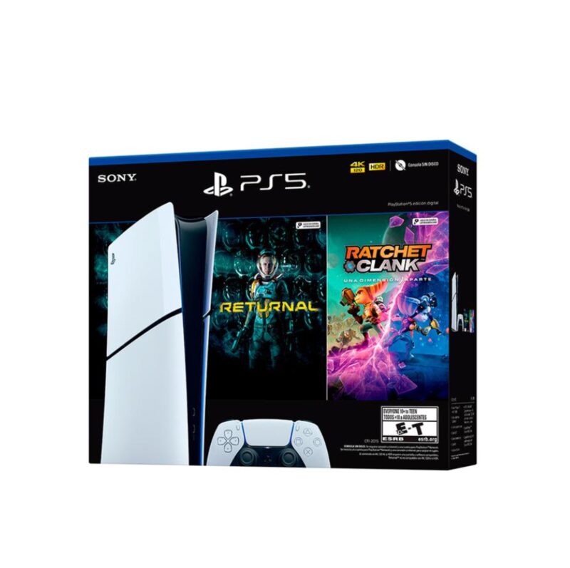 Consola PlayStation 5 Slim Digital Bundle: Returnal + Ratchet & Clank